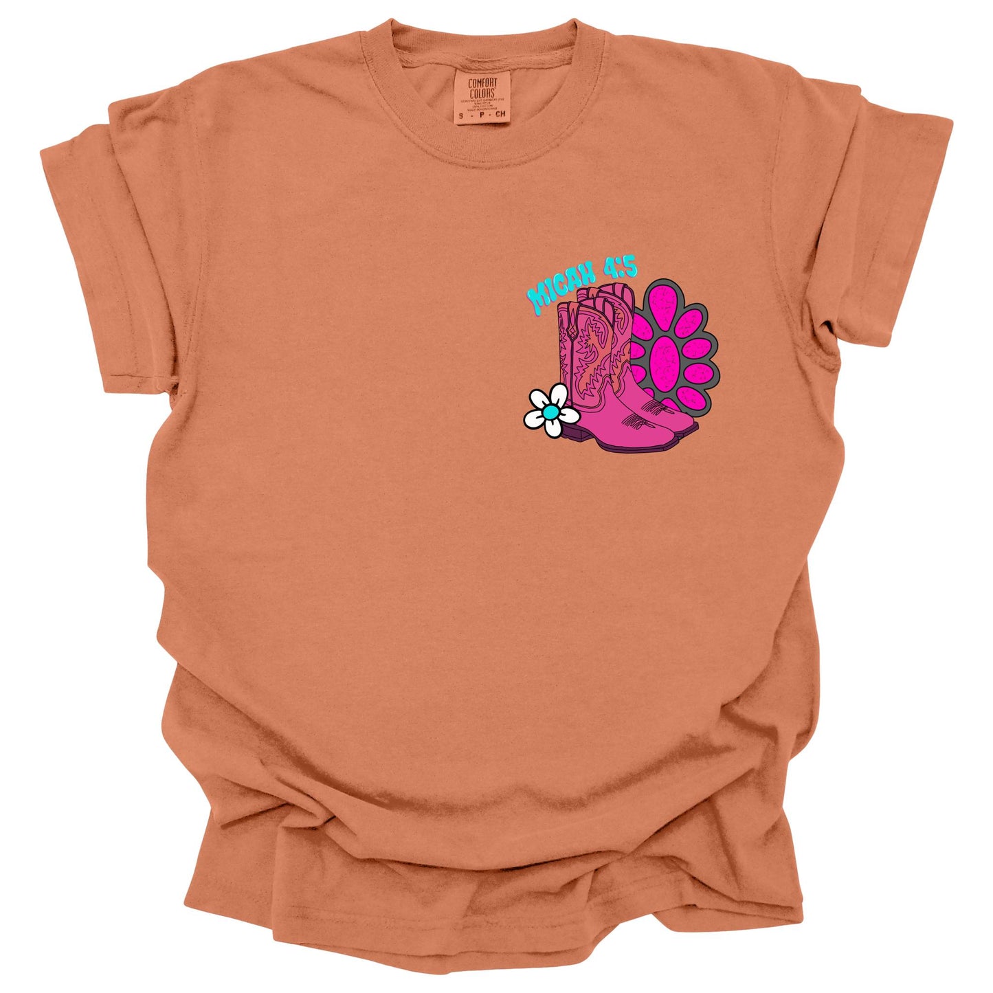 Micah 4:5 Pink Graphic Tee