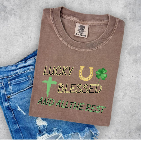 Lucky, Blessed & All the Rest Graphic Tee