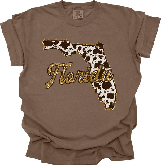 Cow Print Florida Graphic Tee