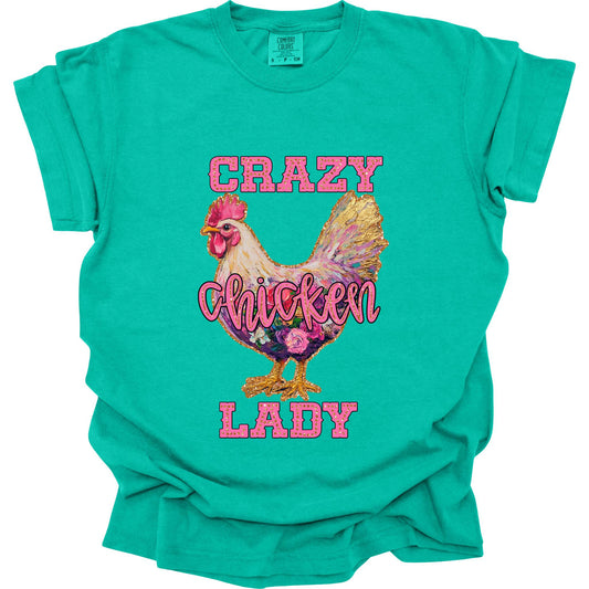Crazy Chicken Lady Graphic Tee