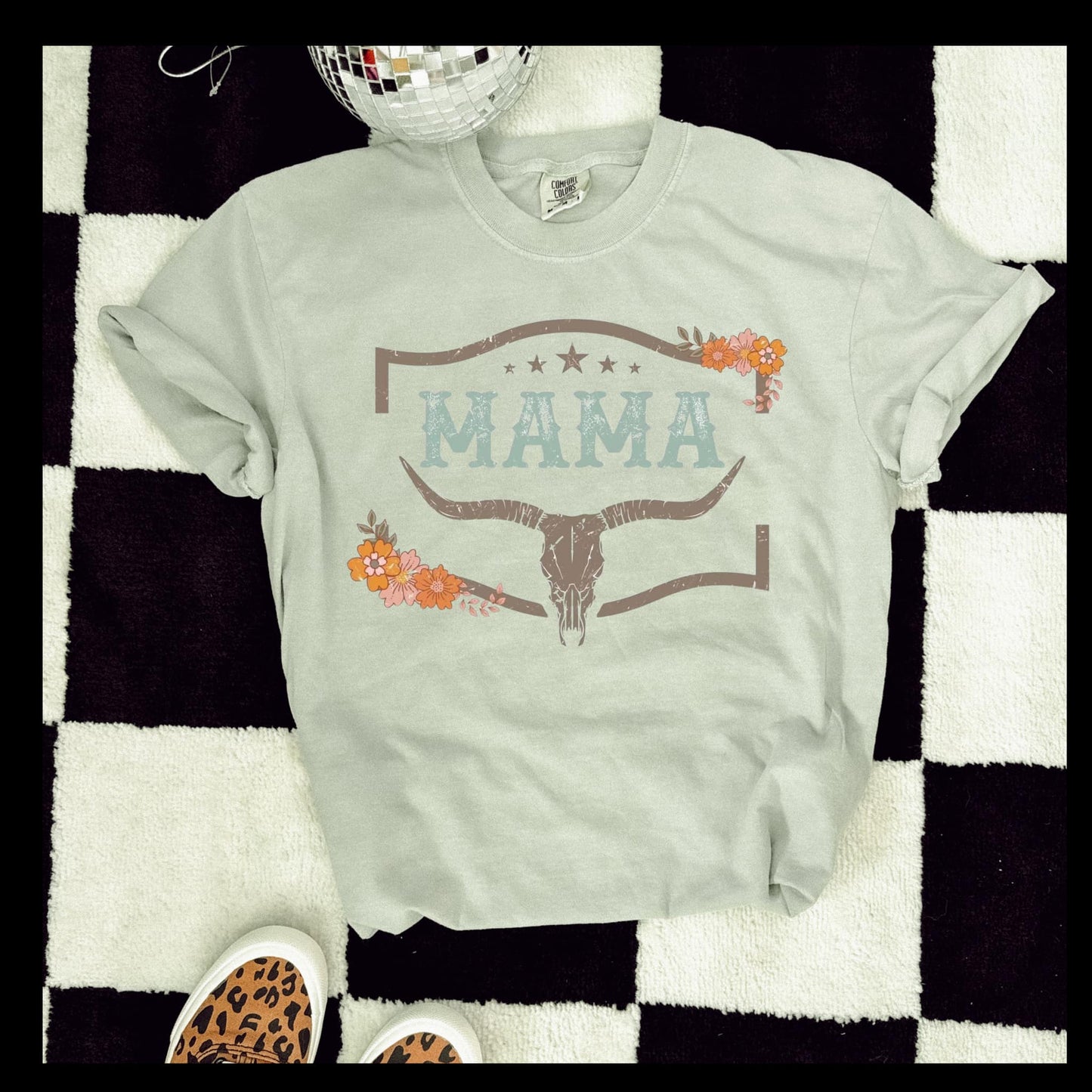 Western Mama Longhorn Graphic Tee
