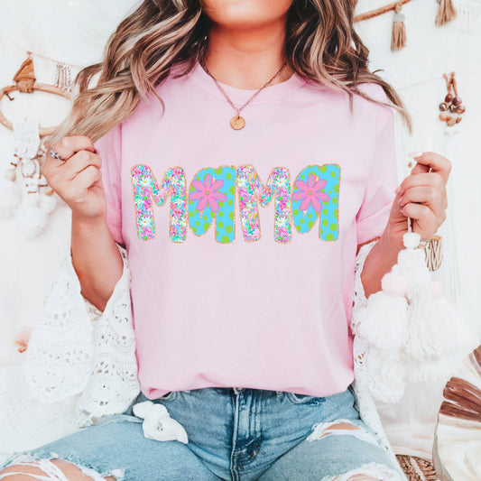 Mama Floral Graphic Tee