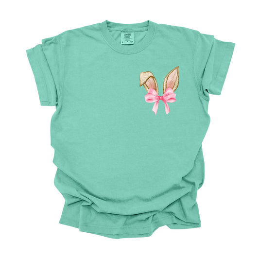 Minimalist Bunny Ears & Bow Tee